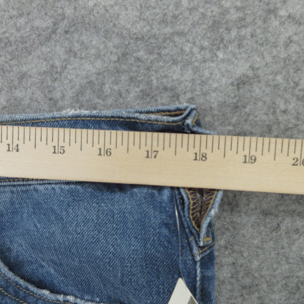Frame Jeans Womens 33 Blue Le High N Tight Crop Mini Boot High Rise Raw Hem New - Picture 8 of 16